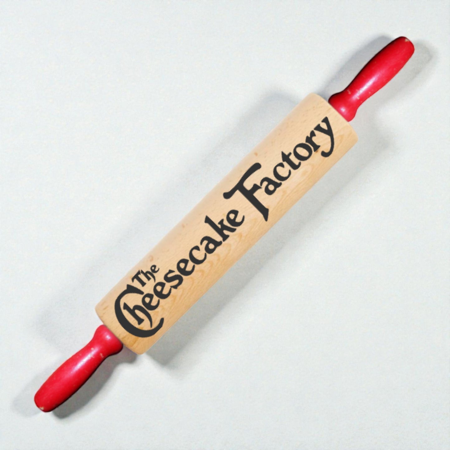 Rustic Country Kitchen Wooden Rolling Pin Decor – “The Cheesecake Factory” Sweet Tooth Bakery Accent