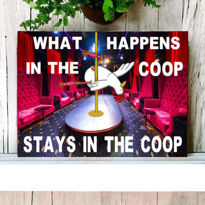 chicken coop sign 