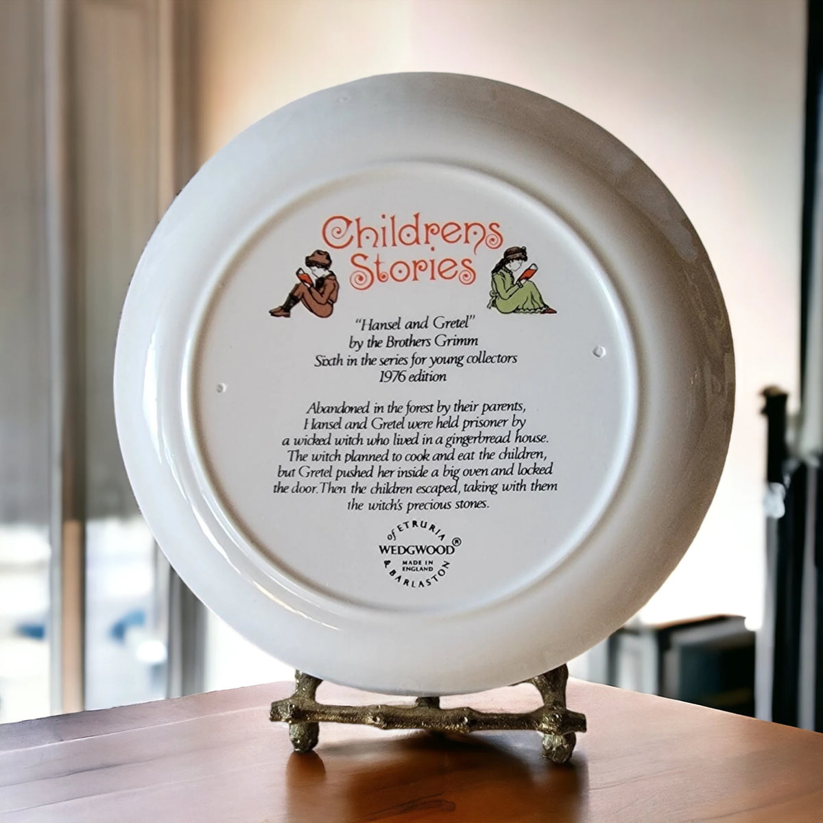 Stry Plate Wedgwood Children's Story Plate Hansel and Gretel The Brothers Grimm ...