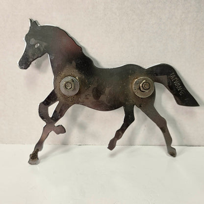 Vintage Chrome Horse Silhouette Cutouts