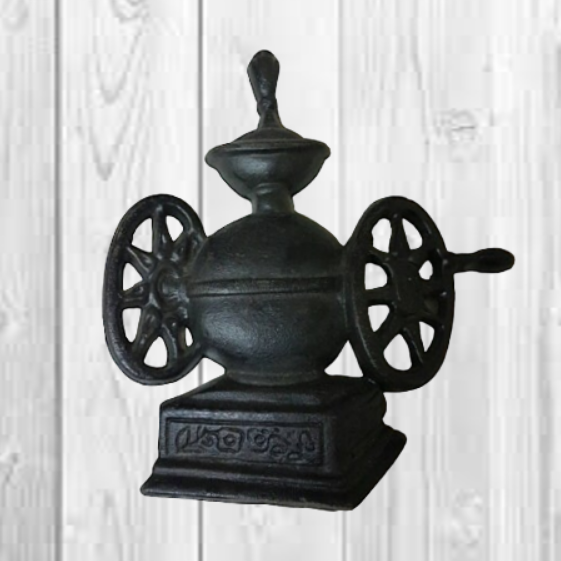 Cast Iron Coffee Grinder Rustic Kitchen Wall Decor