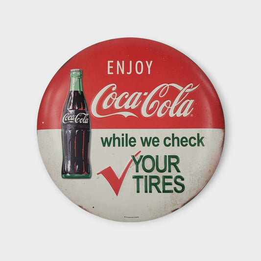 Enjoy Coca-Cola Button Sign