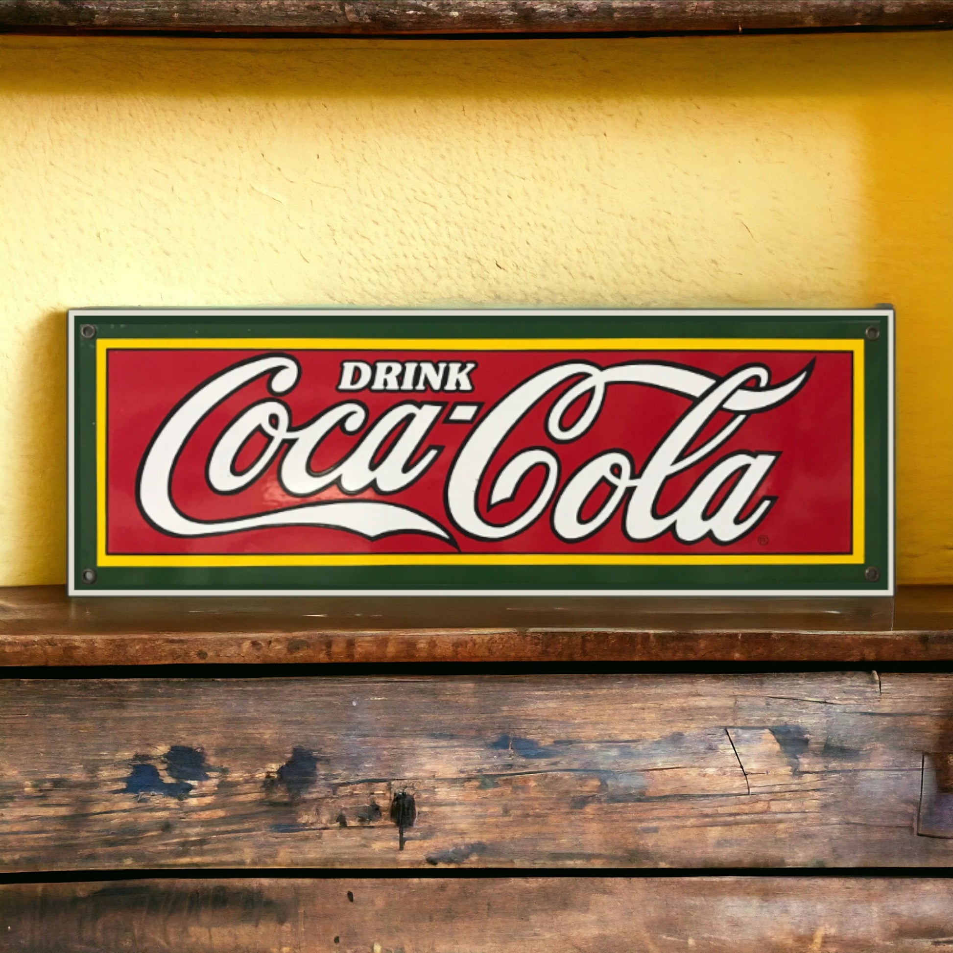 vintage porcelain coke sign 