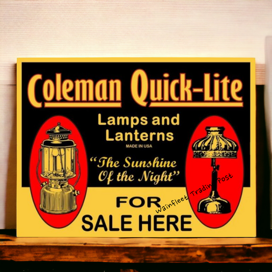 retro coleman sign 