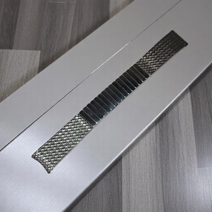 Vintage 18 mm Craftex Men's Silver Watch Band – Classic Stainless Steel Semi-Flex Band