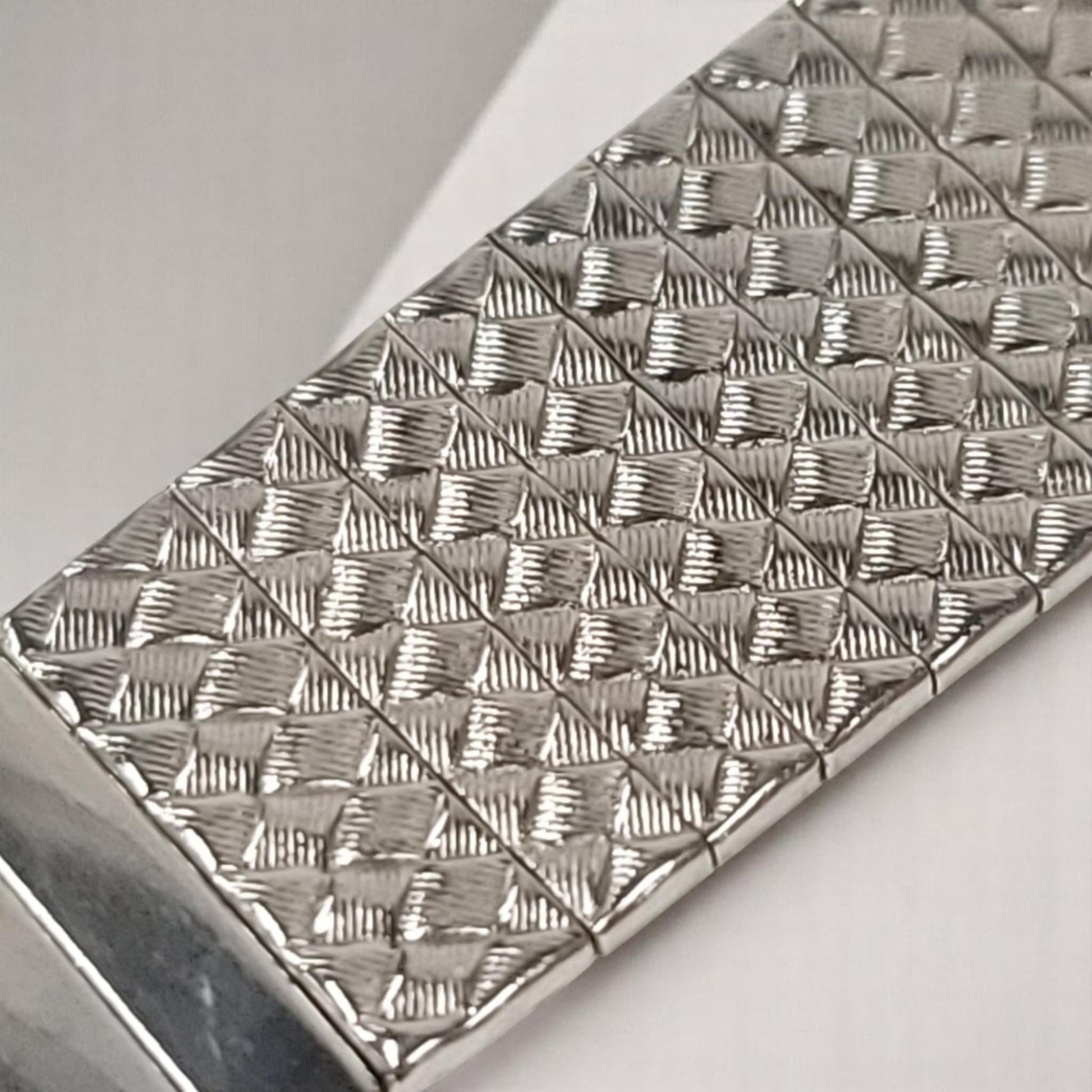 Vintage 18 mm Craftex Men's Silver Watch Band – Classic Stainless Steel Semi-Flex Band