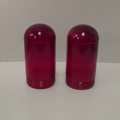 Crouse-Hinds Ruby Red Explosion Proof Lamp Globe 6.5” 
