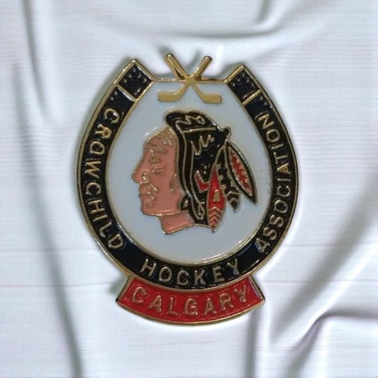 Vintage Crowchild Hockey Association Calgary Pushback Pin