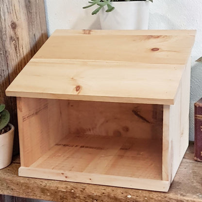 Handcrafted Pine Nesting Box 20x14x14