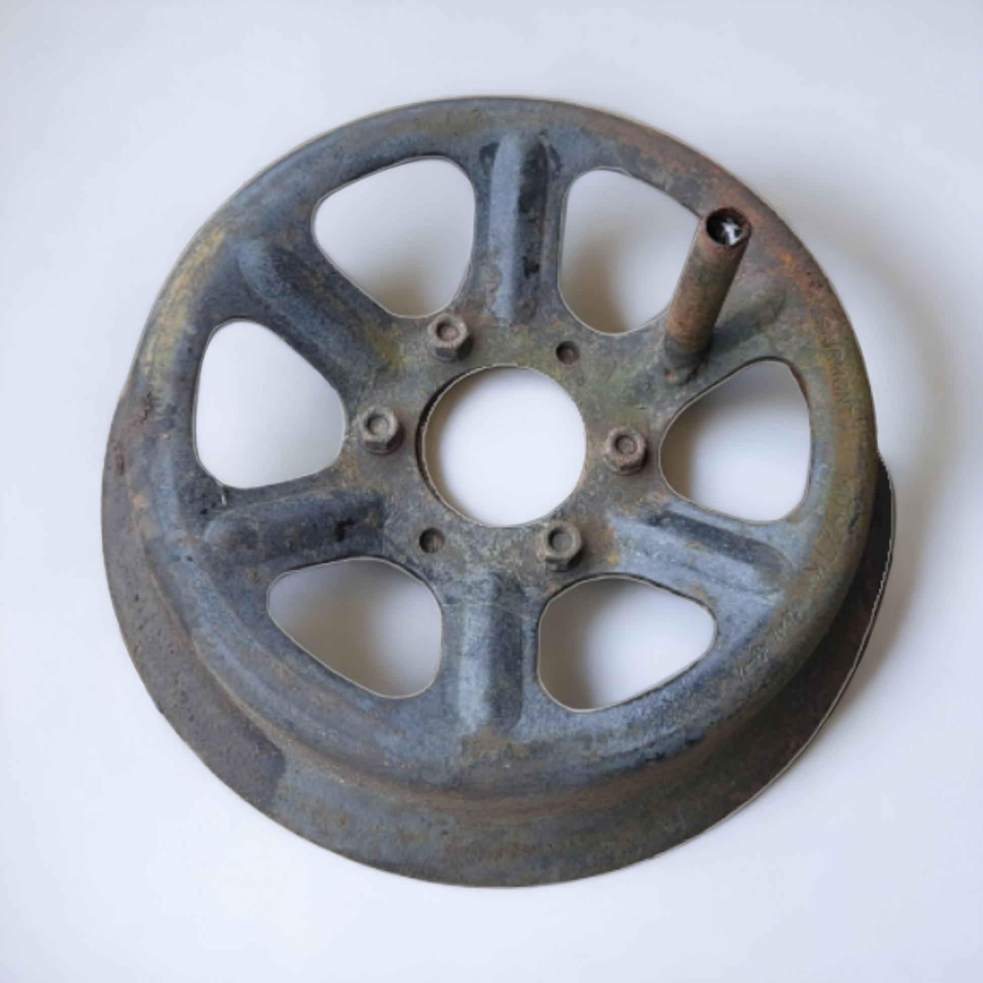 Iron Railway Baggage Cart Wheels -  Hit And Miss Engine Cart Wheels Industrial Factory Cart - Wainfleet Trading Post