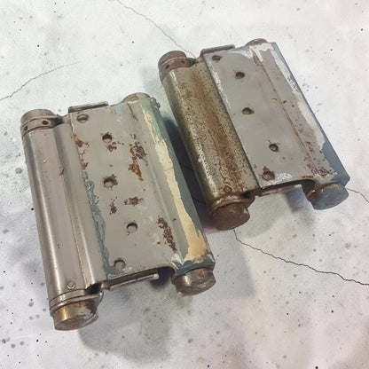 Vintage 6” Double Acting Door Hinges Pair