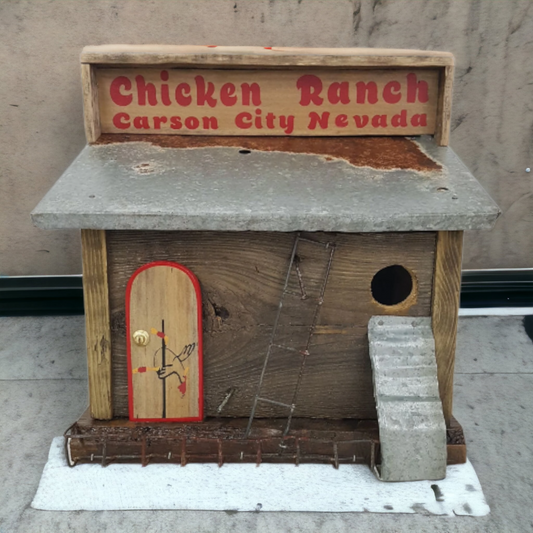 Folk-Art Rustic Birdhouse Handcrafted