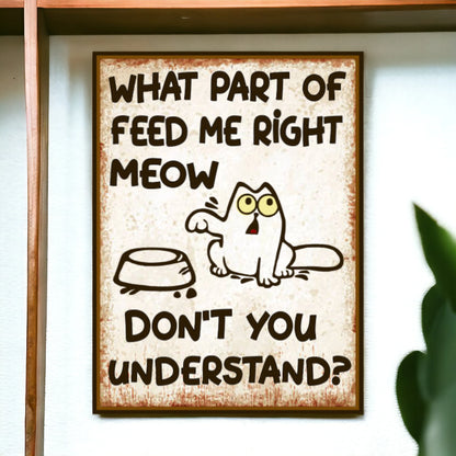 funny cat sign 