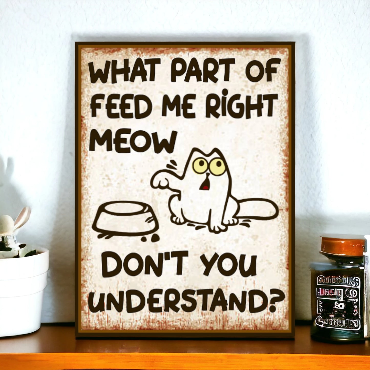 funny cat sign 