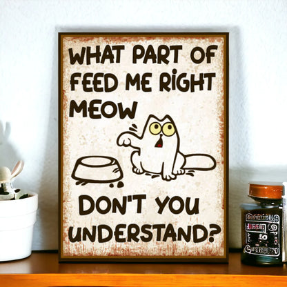 funny cat sign 