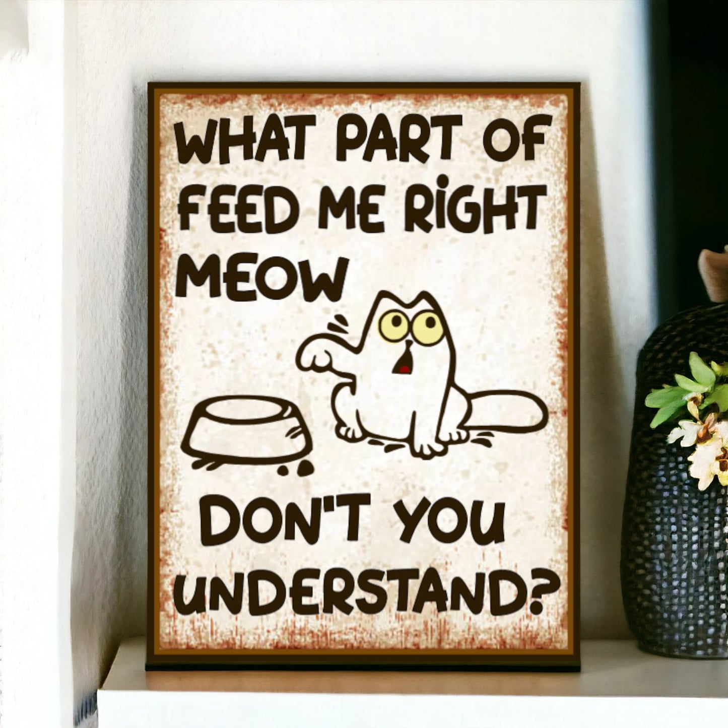 funny cat sign 