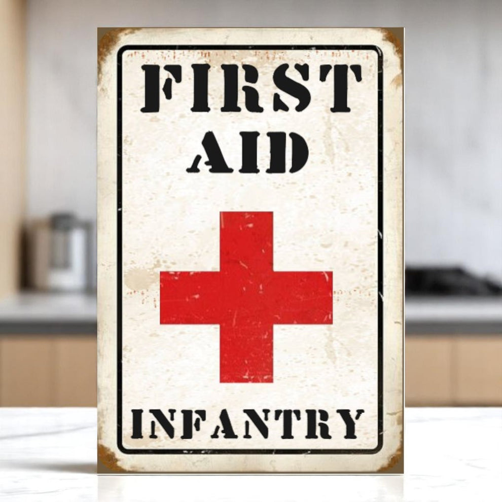 First Aid Infantry Aluminum Sign – Handmade in Two Sizes – Wainfleet ...
