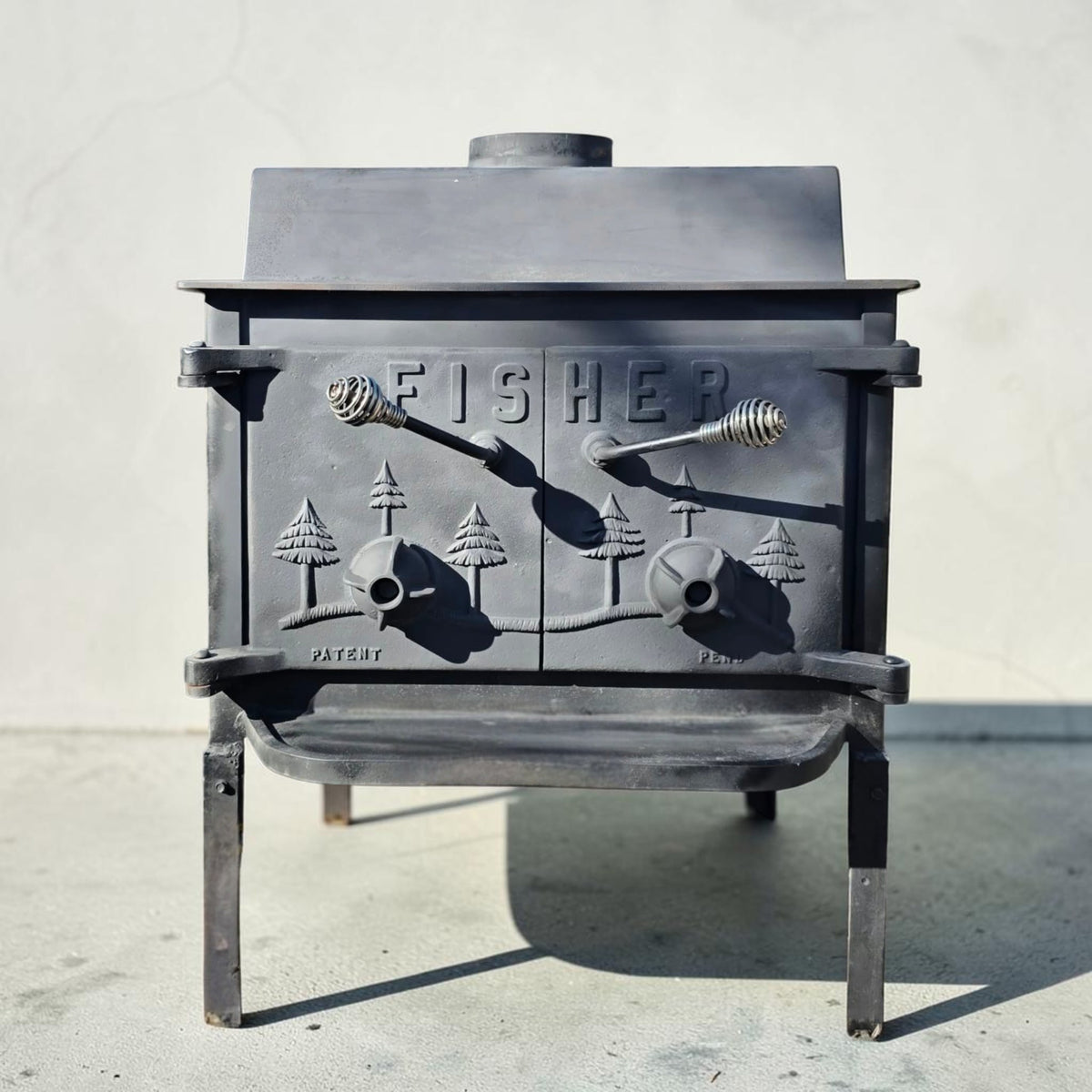 Fisher Grandpa Bear Wood Stove Top Vent  DIY - Unrestored 