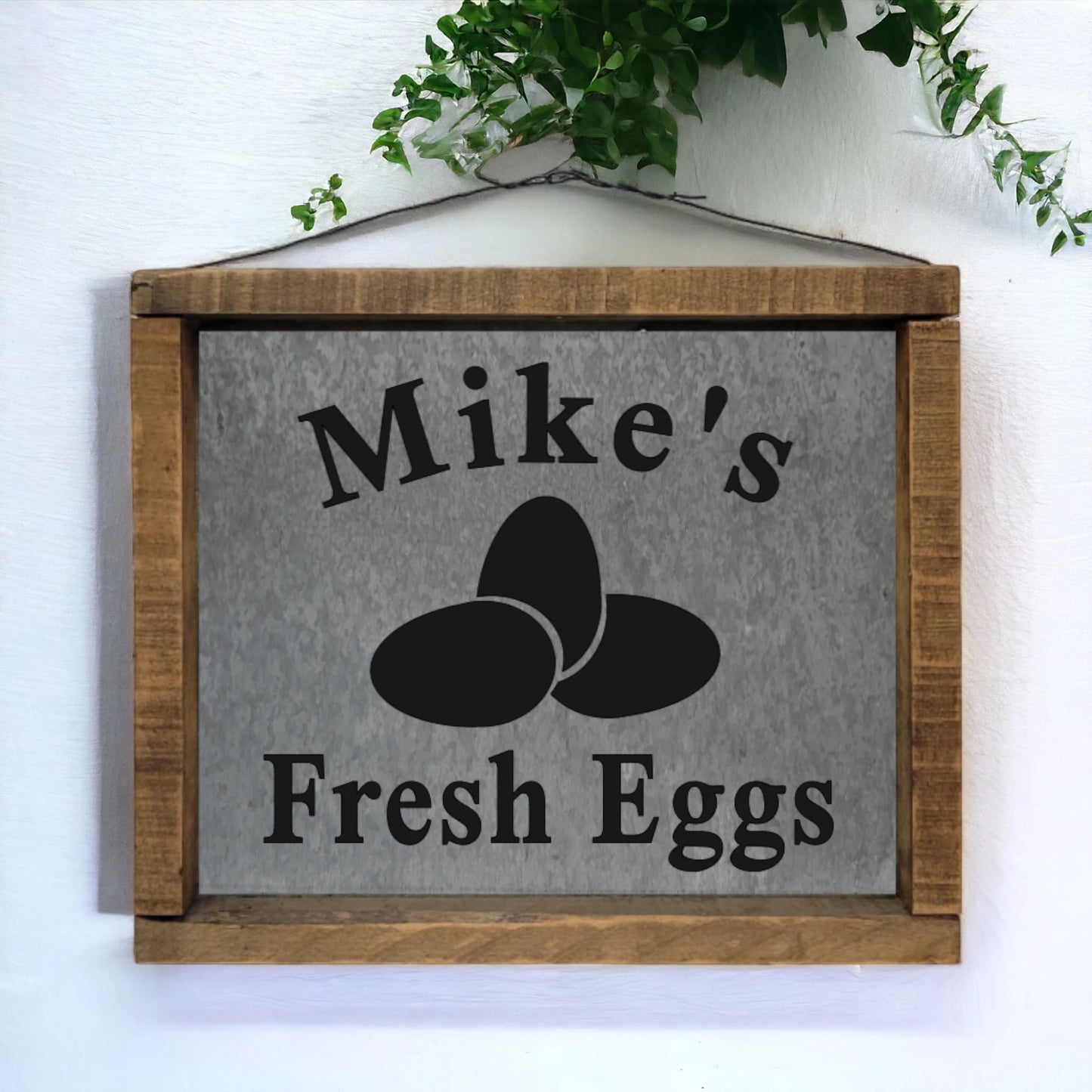 Rustic Garden Sign Farmhouse Decor Add Your Name