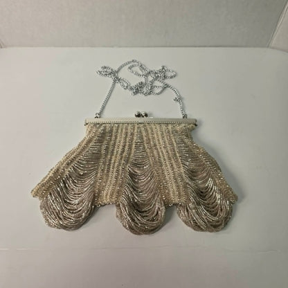Vintage Flapper Style Beaded Shoulder Clutch by Jacqui Uza