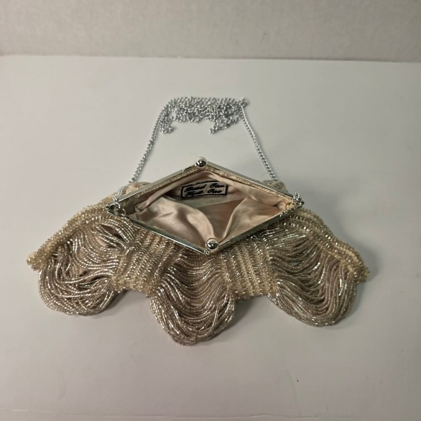 Vintage Flapper Style Beaded Shoulder Clutch by Jacqui Uza