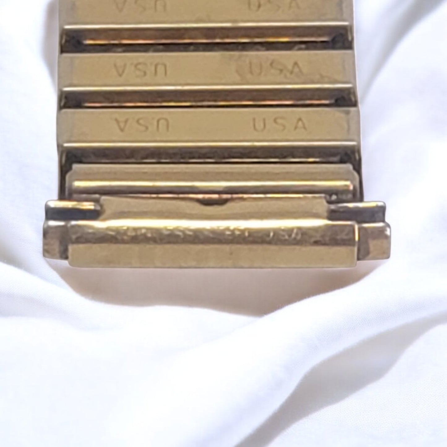 Vintage Gold Expandable Watch Band – 16–19mm Adjustable USA Made