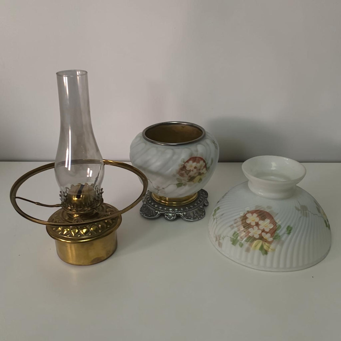Victorian Gone With the Wind Oil Lamp Improved Climax 1890