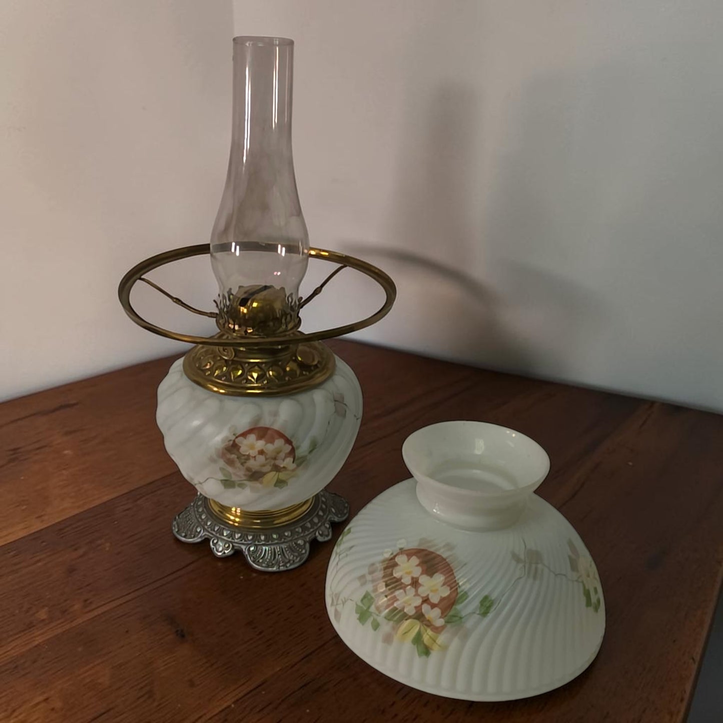 Victorian Gone With the Wind Oil Lamp Improved Climax 1890