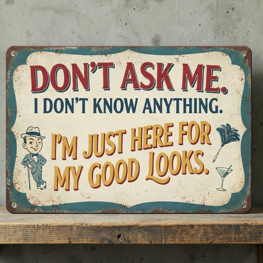 Funny retro office sign
