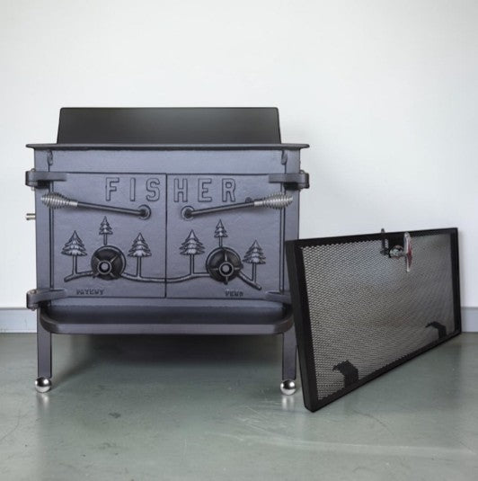 Fisher Grandma Bear Wood Stove Rear Vent – Fully Refurbished