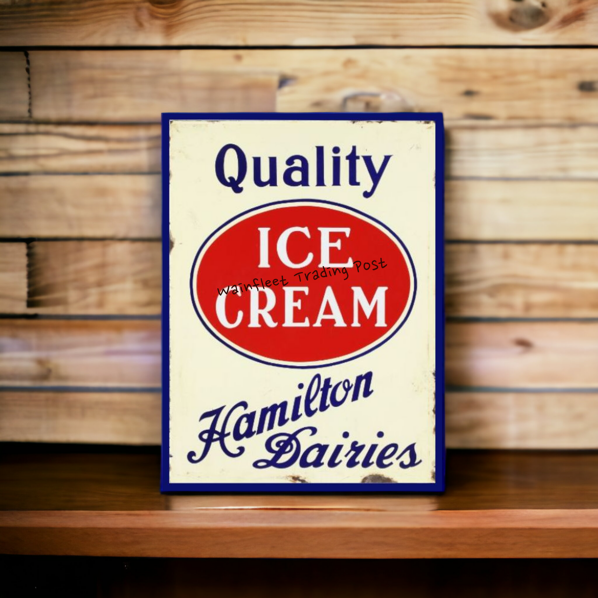 Hamilton Dairies Ice Cream Sign Retro Decor 