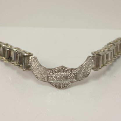 Harley Davidson Chain Bracelet Open Wings Emblem 8.25” Biker Jewelry Heavy Link