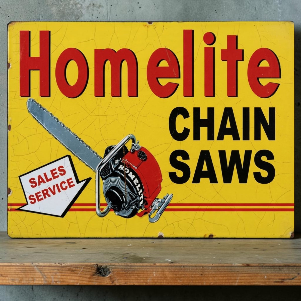 Homelite chainsaw sales sign
