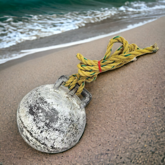 Antique Nautical Fishing Buoy / Float Newfoundland / Maine Lobster fishing