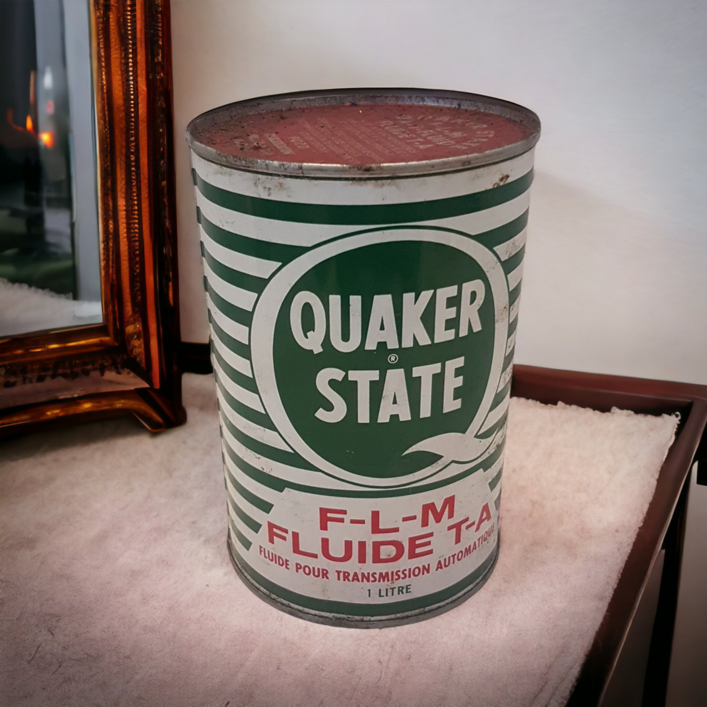 Vintage Quaker State F-L-M Transmission Fluid oil can