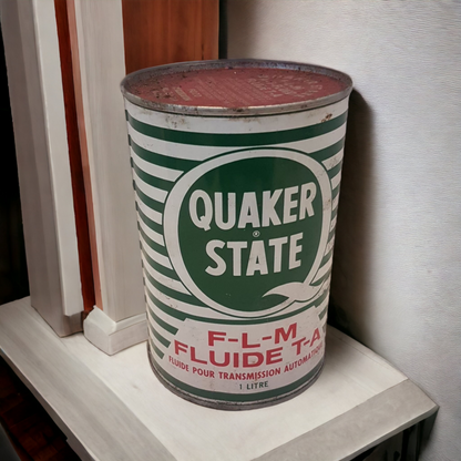 Vintage Quaker State F-L-M Transmission Fluid oil can