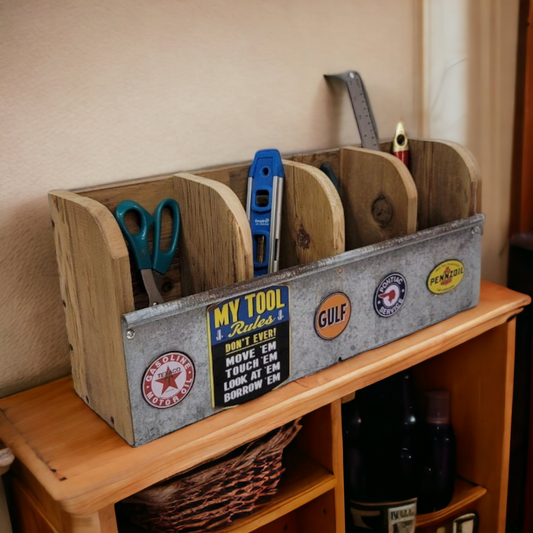 Utensil Holder Kitchen Storage Organizer Farmhouse Decor