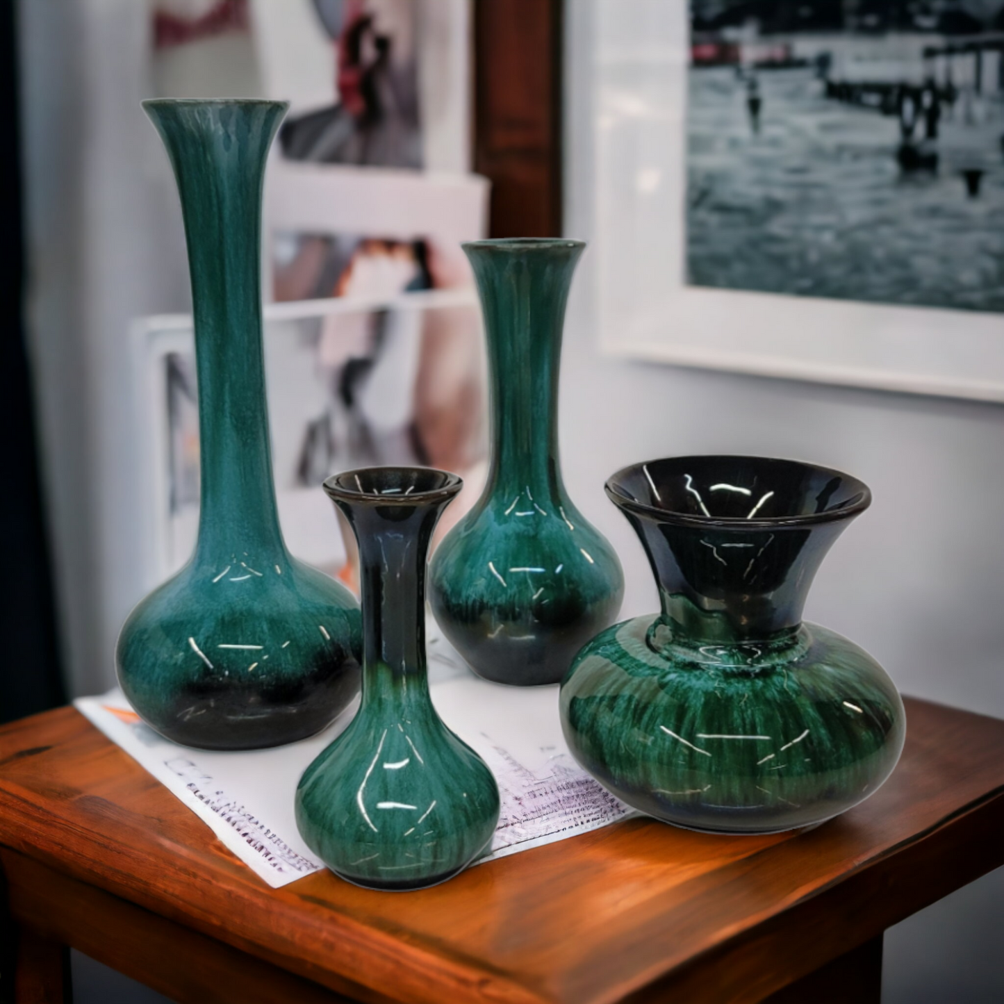 Blue Mountain Pottery Vases Canadian Art Pottery