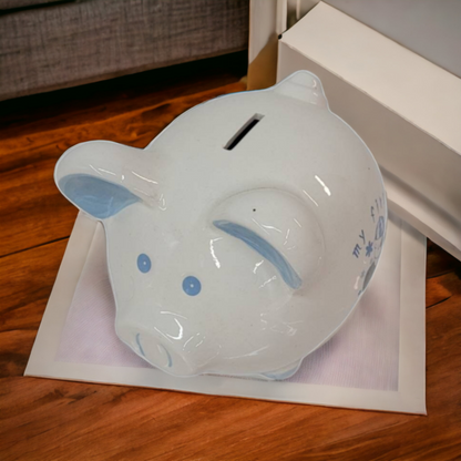 Ceramic Piggy Bank Baby Gift My First Piggy Bank