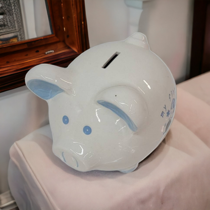 Ceramic Piggy Bank Baby Gift My First Piggy Bank
