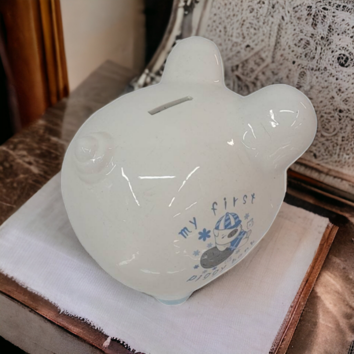 Ceramic Piggy Bank Baby Gift My First Piggy Bank