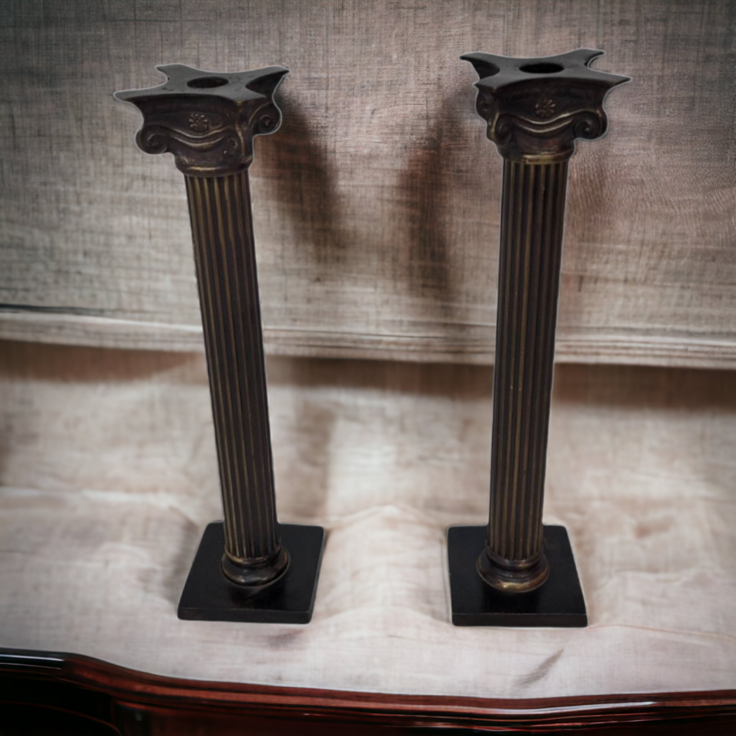 Grecian Column Candle Holders Classical Decor