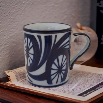 Vintage Nordic Coffee Tea Mug Wheels In The Wind