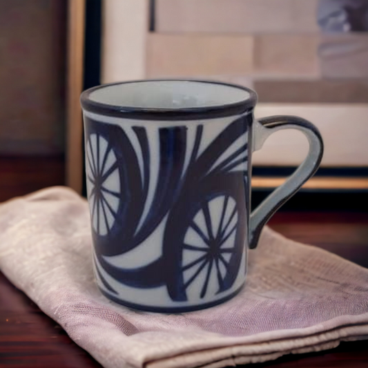 Vintage Nordic Coffee Tea Mug Wheels In The Wind