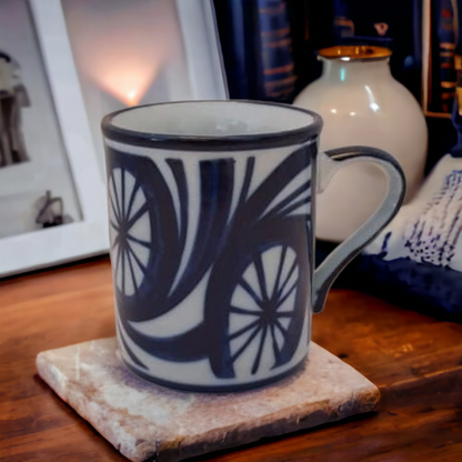 Vintage Nordic Coffee Tea Mug Wheels In The Wind