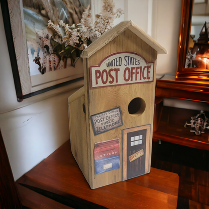 Rustic Birdhouse Farmhouse Decor Western Cowboy Town