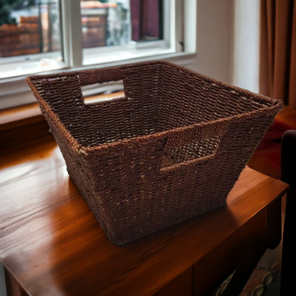 Vintage Wicker Sewing Basket Storage Organizer