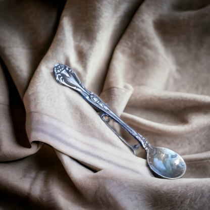 Sterling Silver Spoon Brooch Tiny Spoon