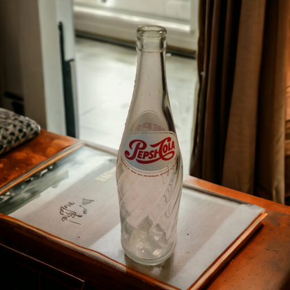 Vintage Glass Pepsi Cola Bottle Collectible