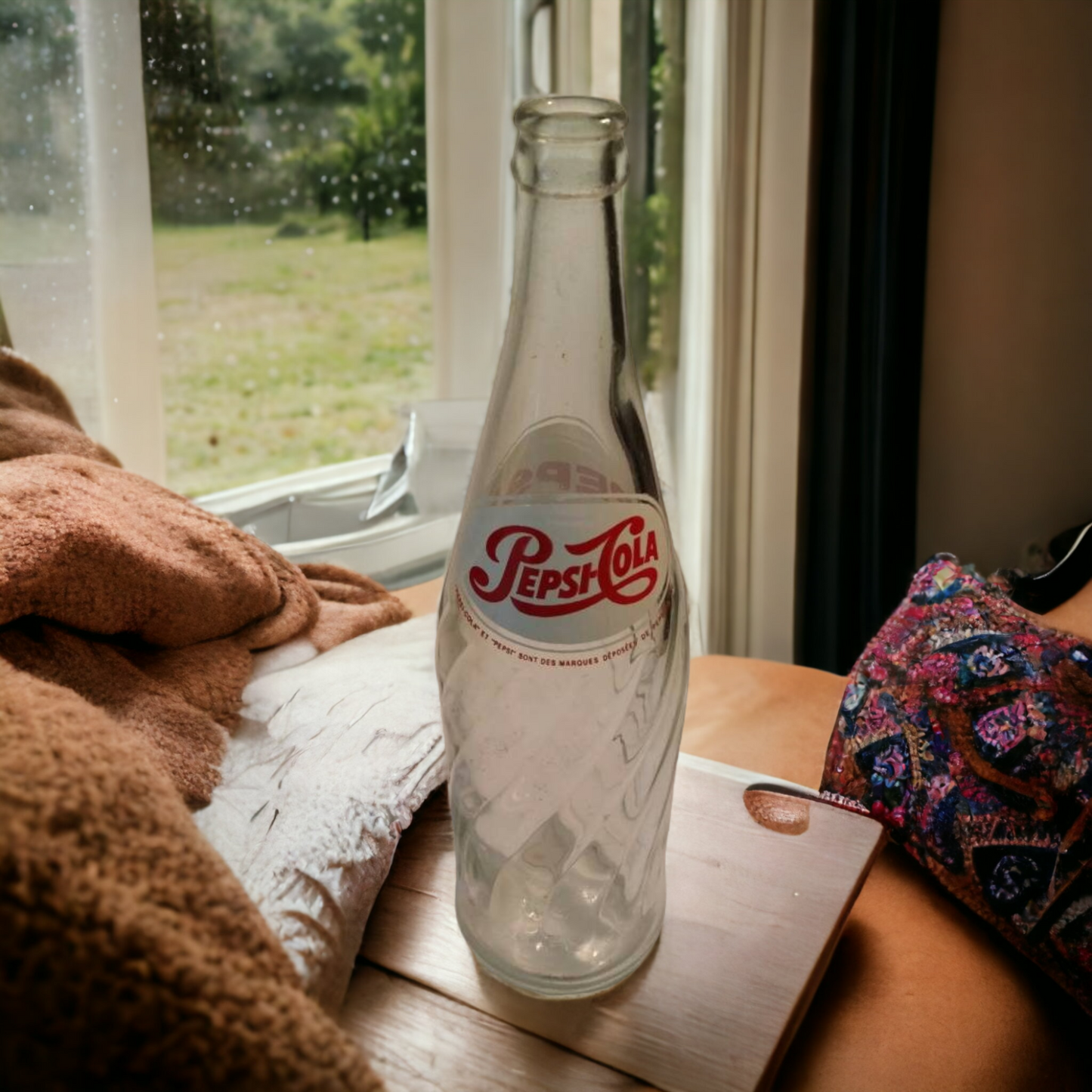 Vintage Glass Pepsi Cola Bottle Collectible